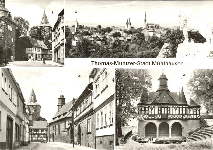 Muehlhausen Thueringen Am Frauentor Blick vom Stadtberg Holzstrasse Popperoder Q