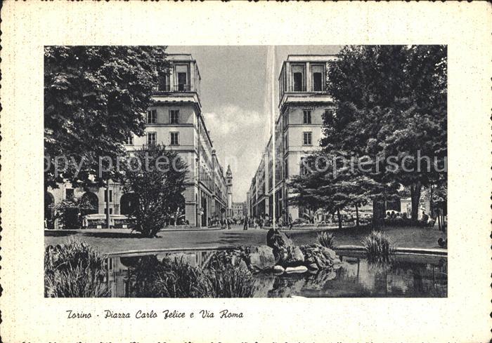 Torino Piazza Carlo Felice e Via Roma