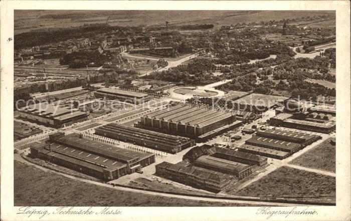 LEIPZIG Sachsen Fliegeraufnahme Technische Messe
