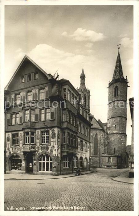 Villingen-Schwenningen Stadtpartiemit Kirchturm
