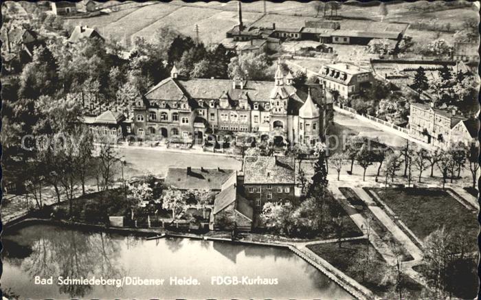 Bad Schmiedeberg Fliegeraufnahme FDGB Kurhaus