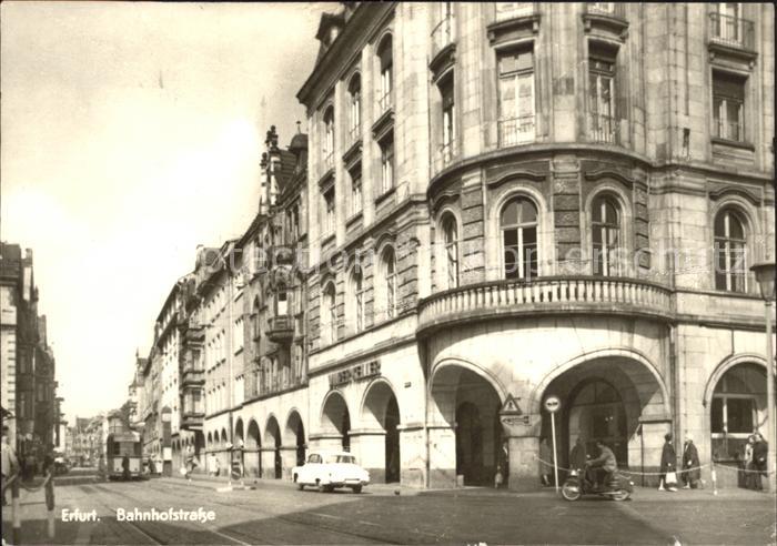 ERFURT CITY Bahnhofstrasse Strassenbahn