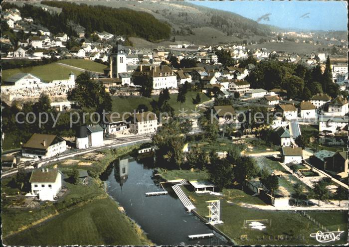 Morteau Doubs Fliegeraufnahme Plage Camping