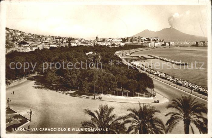 Napoli Neapel Via Caracciolo Villa Comunale