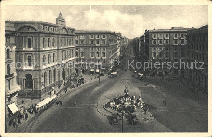 Napoli Neapel Piazza della Borsa Corso UmbertoI.