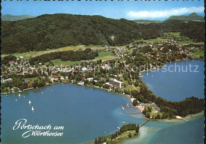 Poertschach Woerthersee Fliegeraufnahme