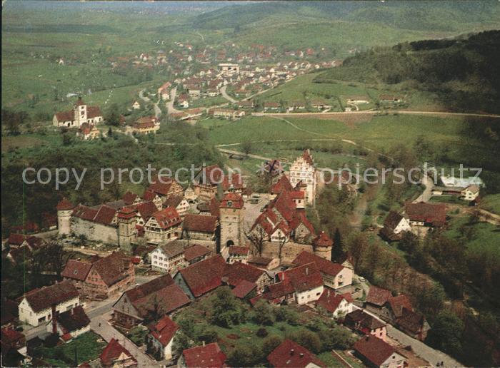 Vellberg Stockenburg Siedlung Fliegeraufnahme