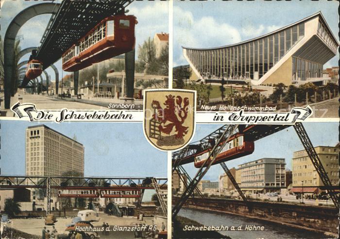 WUPPERTAL NRW Schwebebahn Hallenschwimmbad