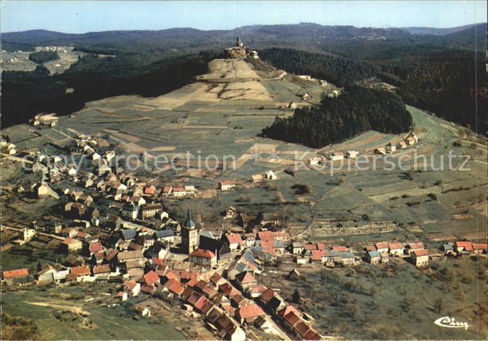 Dabo Moselle Rocher Chapelle Saint Léon Fliegeraufnahme