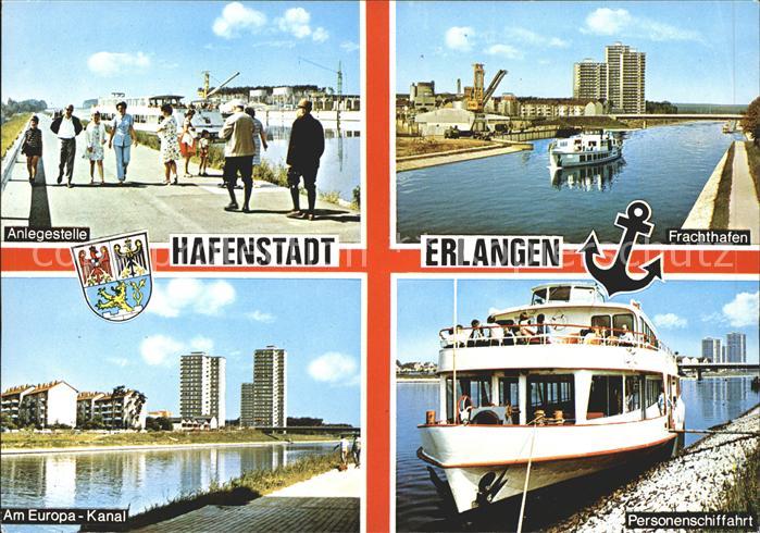 ERLANGEN Bayern Anlegestelle Frachthafen Europa Kanal Personenschifffahrt