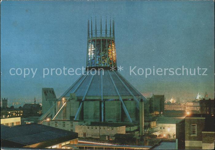Liverpool Metropolitan Cathedral of Christ the King by night