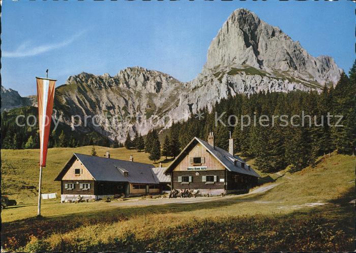 Admont Steiermark Oberst Klinke Huette mit Admonter Kaibling