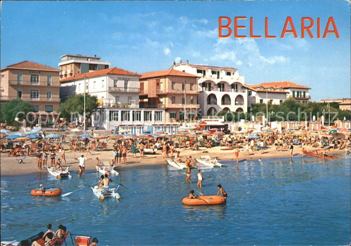Bellaria Alberghi e spiaggia visti dal mare