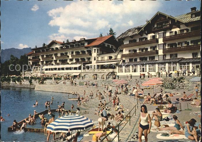 Eibsee Eibseehotel mit Strandbad