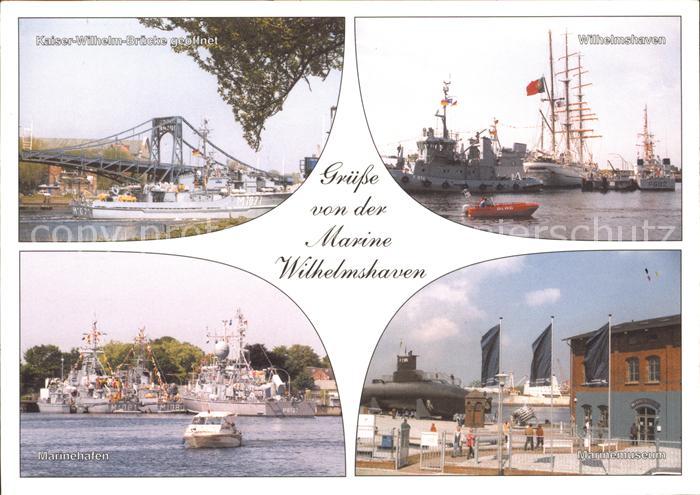 Wilhelmshaven  CITY Kaiser Wilhelm Bruecke geoeffnet Wilhelmshaven Marinehafen