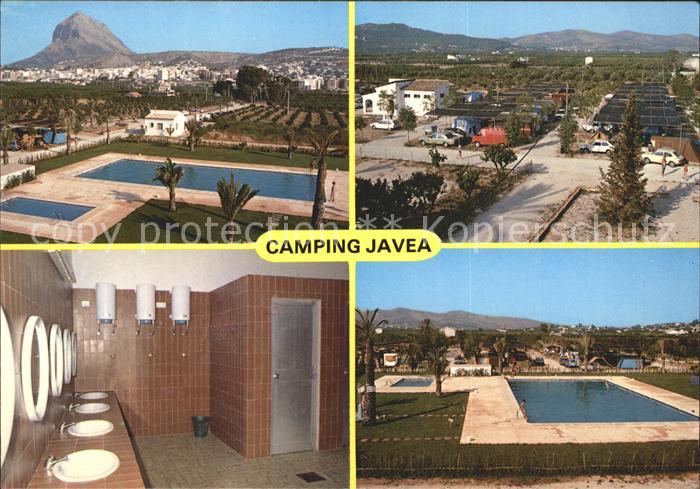 Alicante Camping Javea Swimmingpool Waschraum Panorama