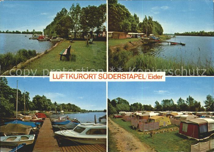 Suederstapel Eider Seepanorama Bootsanlegesteg Campingplatz