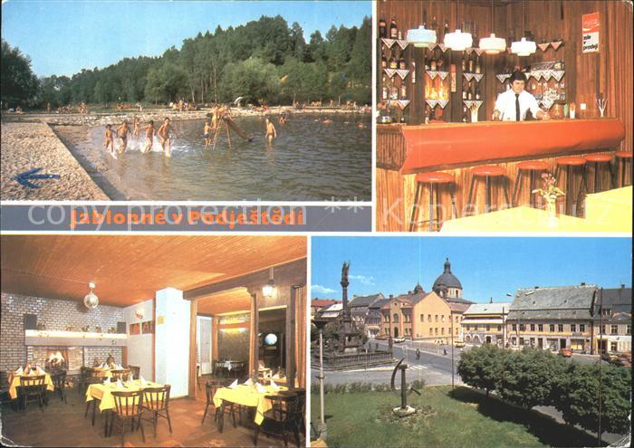 Jablonne Podjestedi Gabel Koupaliste Restaurace Jednoty Namesti Miru