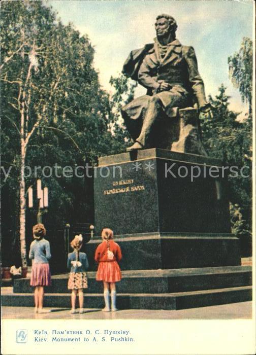 Kiev Kiew Monument to AS Pushkin