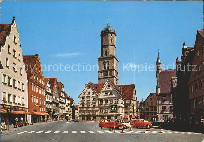 Biberach Riss M0arktplatz mit St Martins Kirche