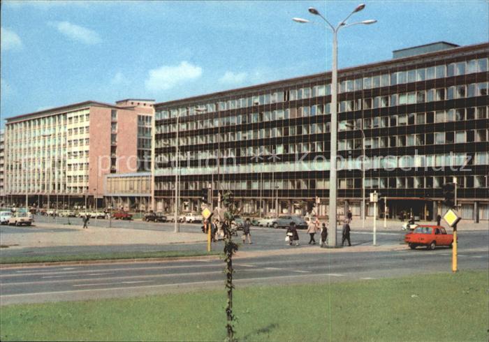 Karl-Marx-Stadt CHEMNITZ Brueckenstrasse und Autohaus