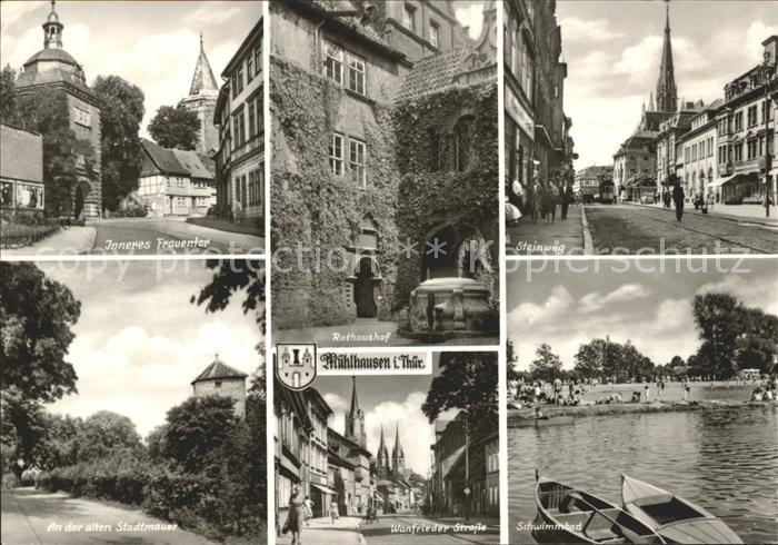 Muehlhausen Thueringen Frauentor Steinweg Schwimmbad