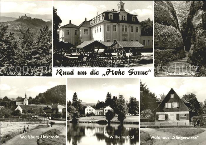 Wolfsburg-Unkeroda Wartburg Hohe Sonne Drachenschlucht Saengerwiese