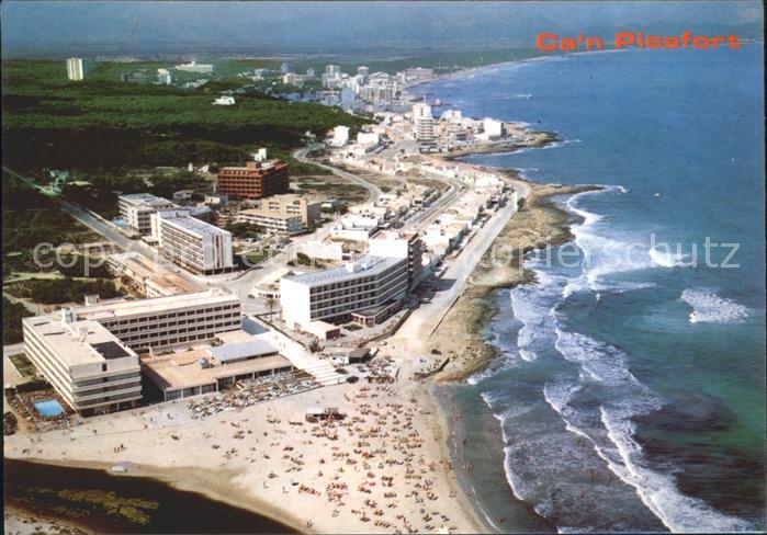 Can Picafort Mallorca Fliegeraufnahme Hotel Son Baulo