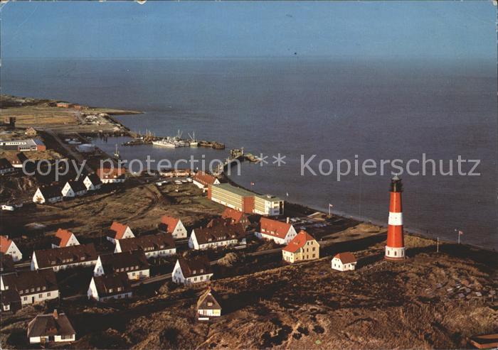 Hoernum Sylt Fliegeraufnahme mit Leuchtturm