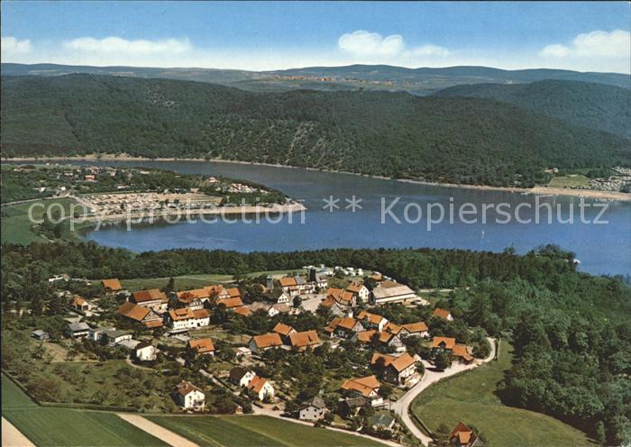 Bringhausen Fliegeraufnahme mit Edersee