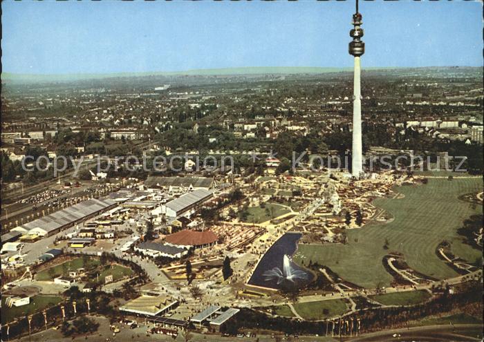 DORTMUND CITY Fliegeraufnahme Fernsehturm und Westfalenhalle