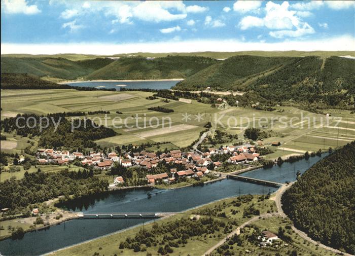 Hemfurth-Edersee Fliegeraufnahme Edersee