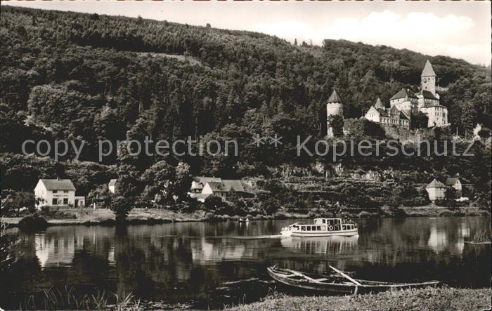 Zwingenberg Baden Neckar Burg Boot