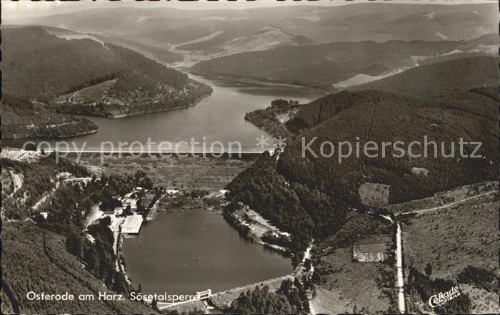 Osterode Harz Soesetalsperre Fliegeraufnahme