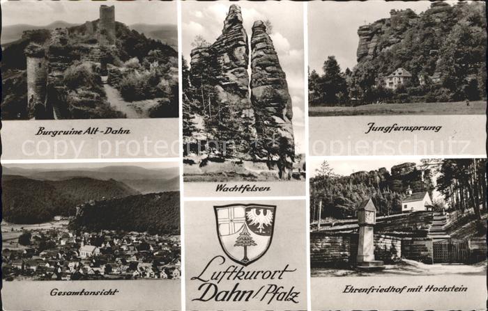 Dahn Wachtfelsen Jungfernsprung Ehrenfriedhof Hochstein Burgruine Alt Dahn