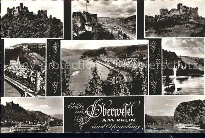 Oberwesel Rhein Faehre Burg Loreley