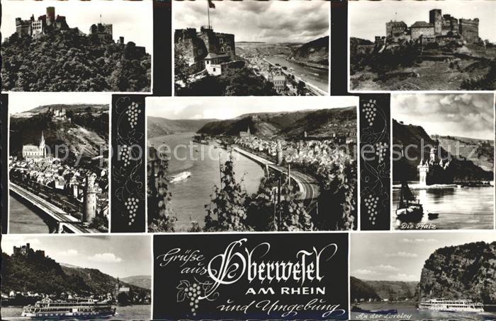 Oberwesel Rhein Loreley Faehre Burg