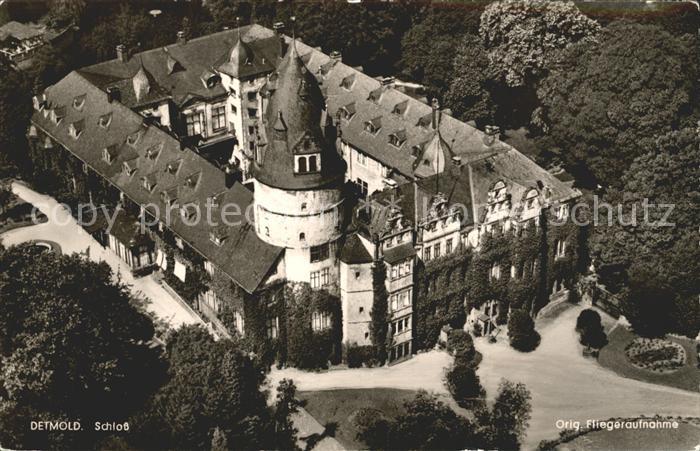 Detmold Schloss Fliegeraufnahme