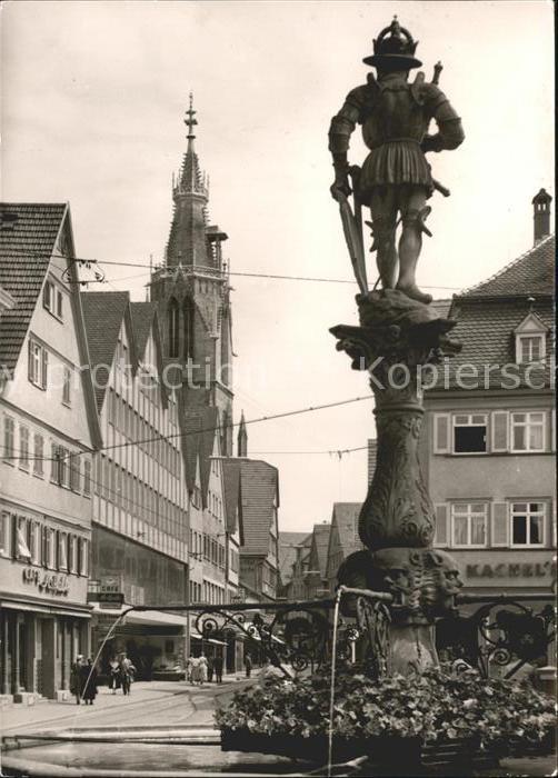 Reutlingen Marktbrunnen Marienkirche