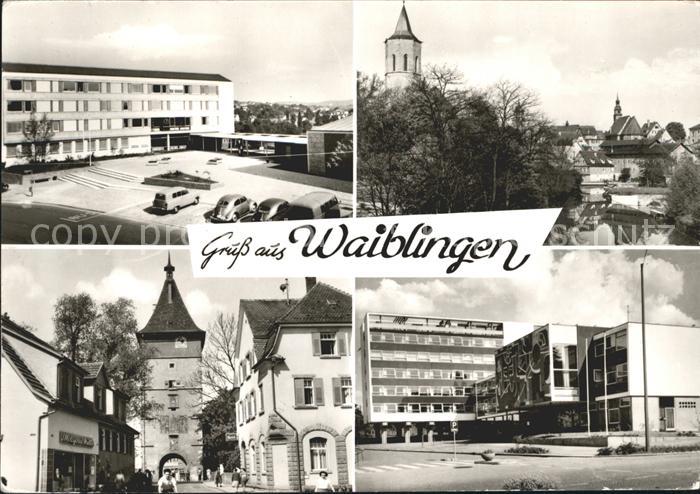 Waiblingen Teilansichten Tor Metzgerei Muelle