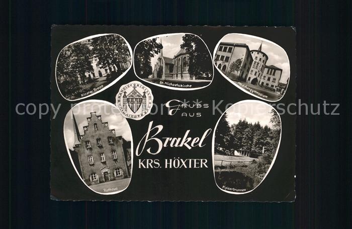 Brakel Westfalen Kloster Brede St Michaelskirche Maedchengymnasium Rathaus