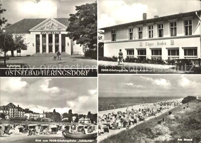 Heringsdorf Ostseebad Usedom Kulturhaus FDGB Erholungsheim Edger Andre Strand