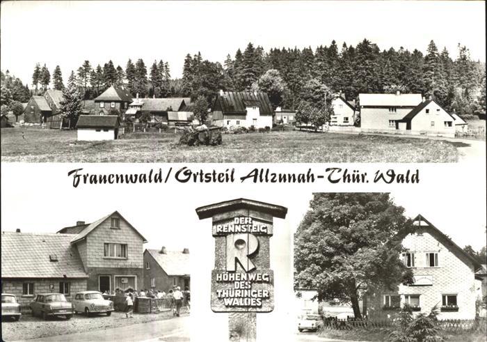 Allzunah Rennsteig Hoehenweg