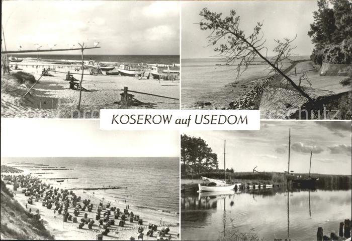 Koserow Ostseebad Usedom Fischereistrand Ufermauer Streckelberg Badestrand Achte
