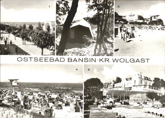 Bansin Ostseebad Strandpromenade Zeltplatz FDGB Erholungsheim Josep Orlopp