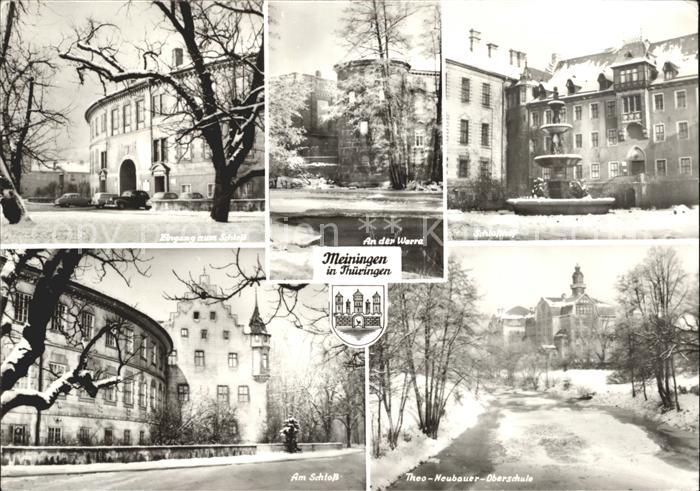 Meiningen Thueringen Schlosshof Eingang Werra