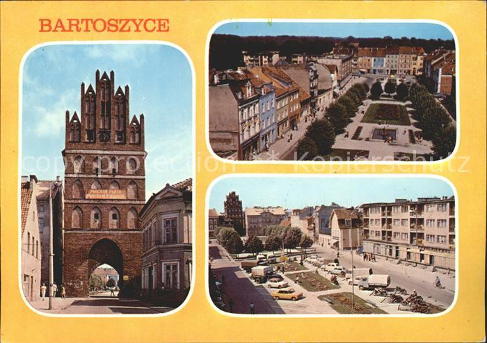 Bartoszyce Bartenstein Gotycka Brama Lidzbarska XV przebudowana Plac Zjednoczeni