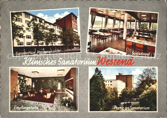 Bad Wildungen Klinisches Sanatorium Westend Speisesaal Empfangshalle