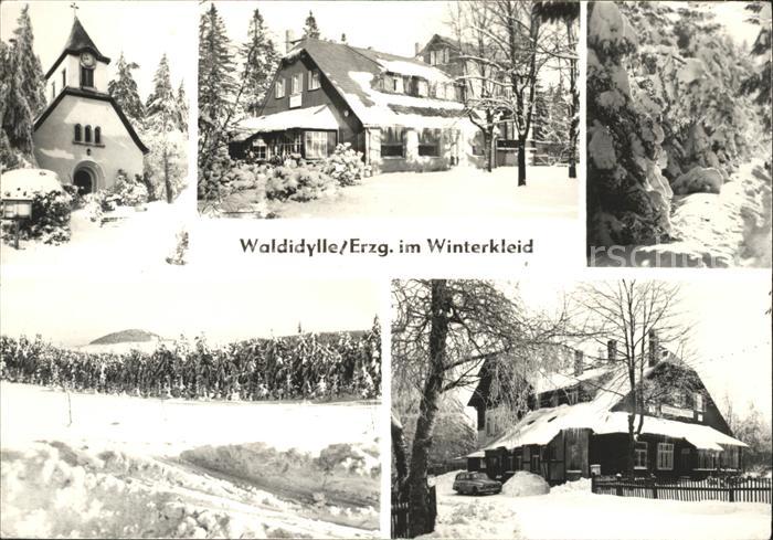 Waldidylle Kirche Haeuser