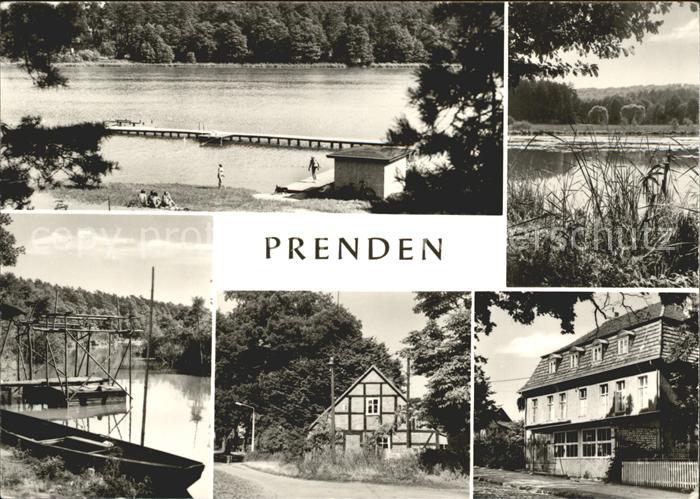 Prenden Teich Haeuser Boot